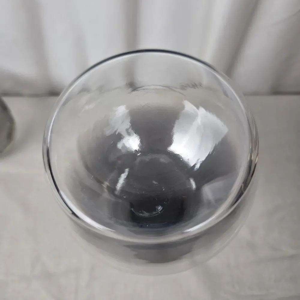 Vintage 1950s Lusterware Dorothy Thorpe Silver Fade Roly Poly Glasses Decanter